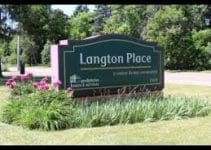 Sign for Langston Place Care Facility